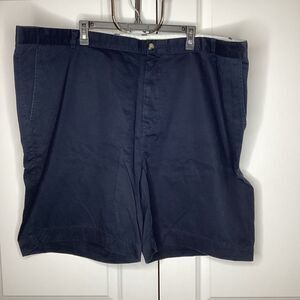 Mens TailorByrd Big‎ & Tall flat Front Cotton Shorts 52x8.5